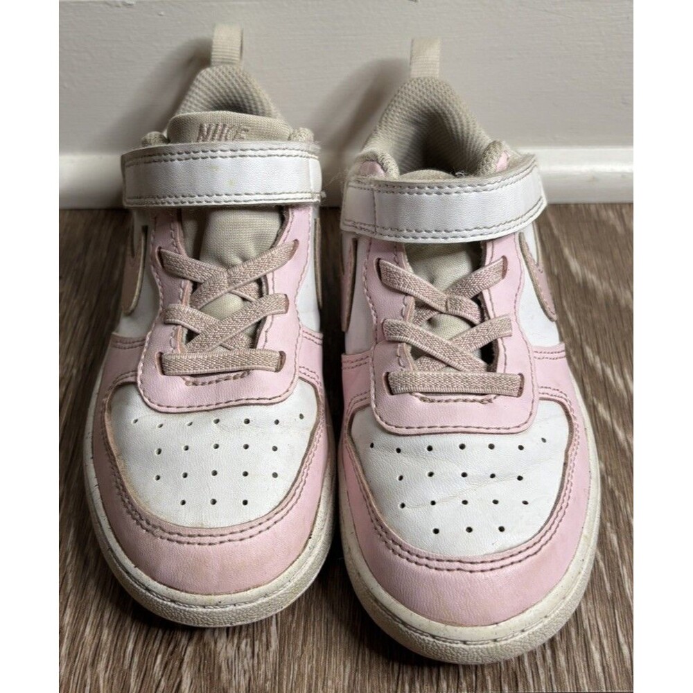 Nike Court Borough Low Recraft Size 10C Pink White